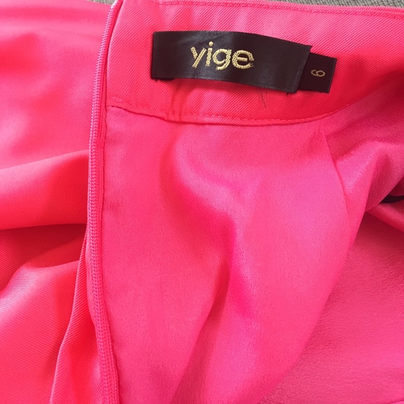 🎁🦃YIGE hot pink Pleated Flare Skirt - Picture 5 of 7